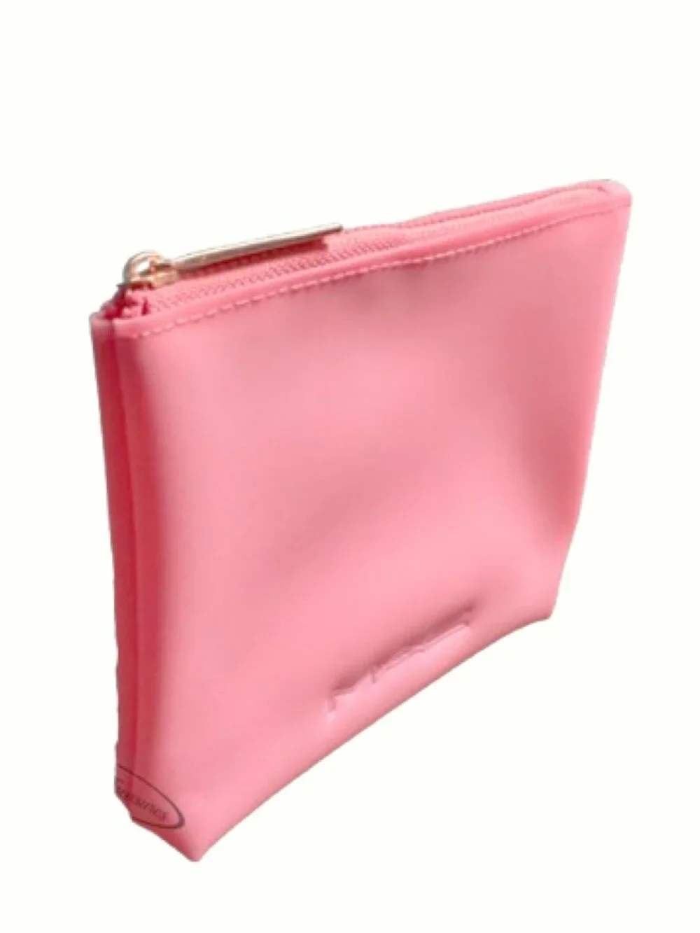MAC Pink Cosmetic Bag – NWOT Rubberized Makeup Pouch Travel Case
